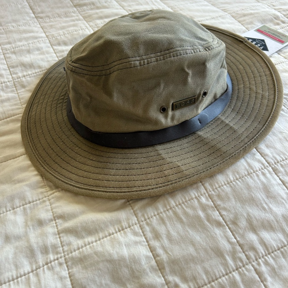 TCSS olive ADVENTURE HAT with leather band